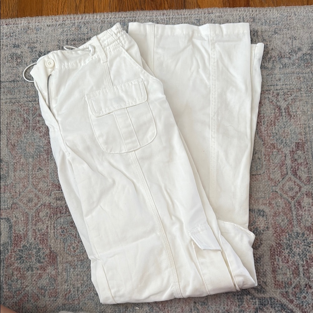 White Cargo Pants